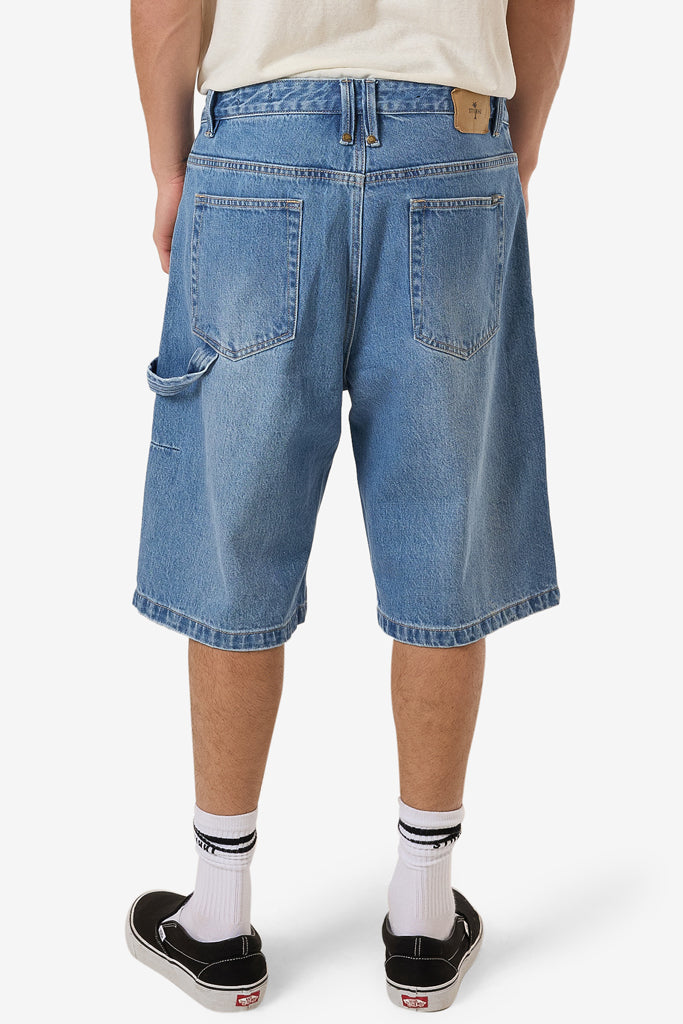 Thrills Big Slacker Denim Short Long Ago Blue