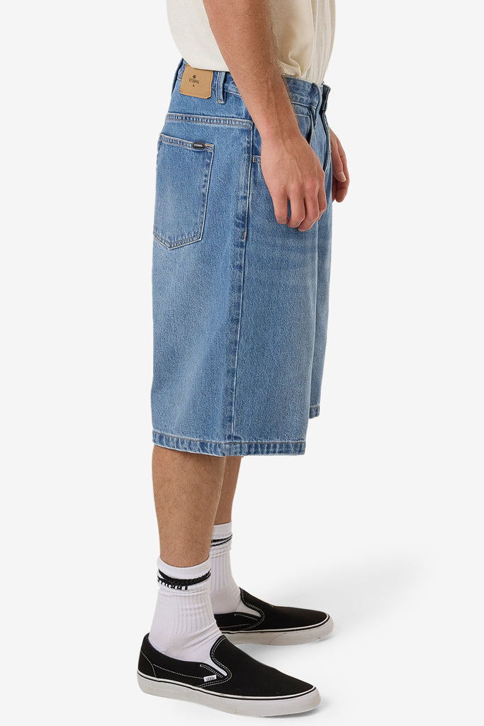 Thrills Big Slacker Denim Short Long Ago Blue