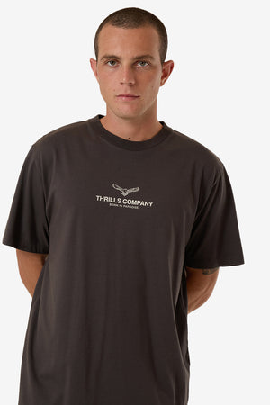 Thrills Emblem Merch Fit Tee Merch Black