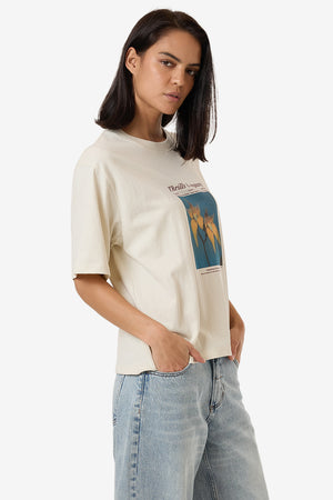 Thrills Flower Society Square Tee Heritage White