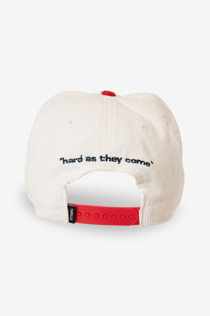 Thrills Hard As They Come 5 Panel Cap Heritage White