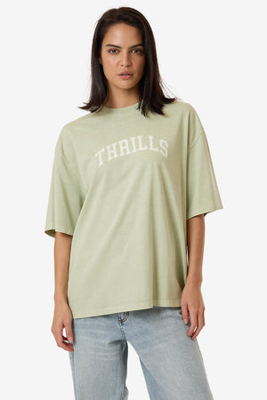 Thrills Line Up Oversized Tee Mist Green