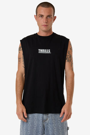 Thrills Logic Merch Fit Muscle Tee Black