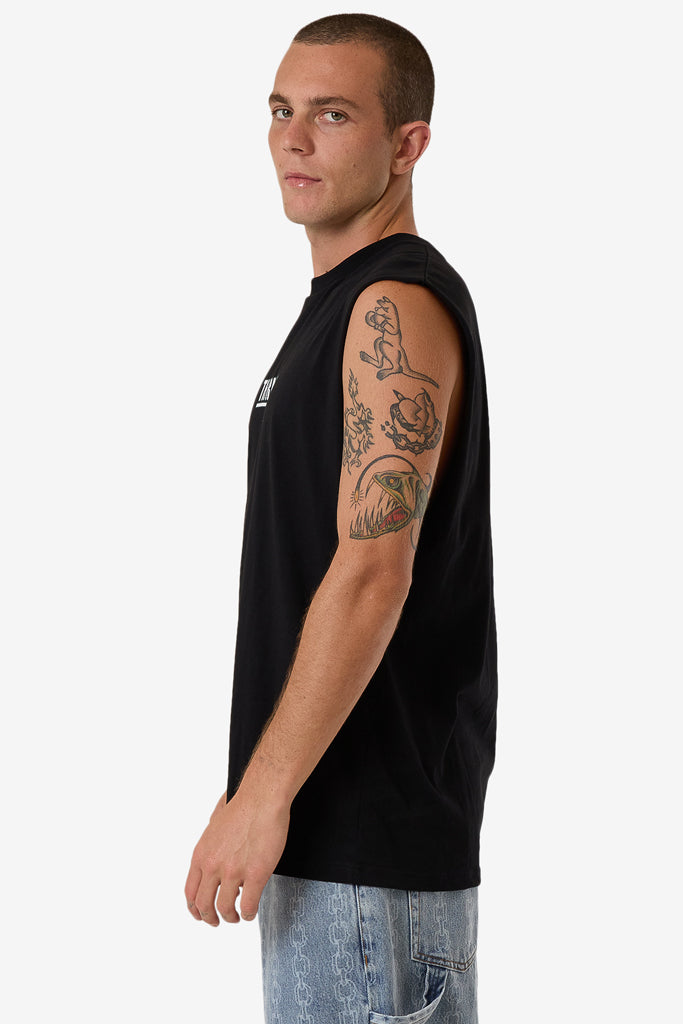 Thrills Logic Merch Fit Muscle Tee Black