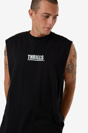 Thrills Logic Merch Fit Muscle Tee Black