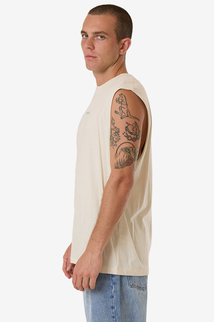 Thrills Minimal Thrills Merch Fit Muscle Tee Heritage White