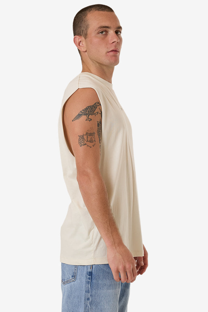 Thrills Minimal Thrills Merch Fit Muscle Tee Heritage White