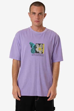 Thrills Morphing Oversize Fit Tee Violet Tulip