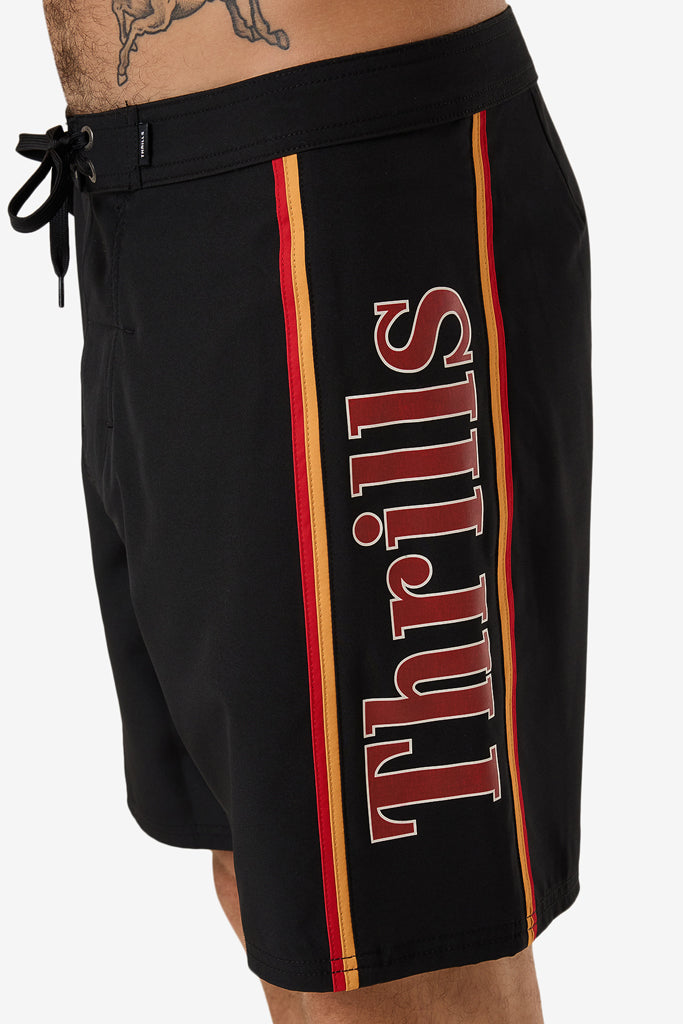 Thrills Never Stop Boardshort Black