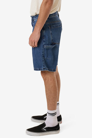 Thrills Slacker Denim Short Double Rinsed Blues