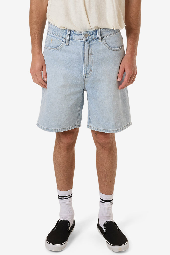 Thrills Slacker Denim Short Ether Blue