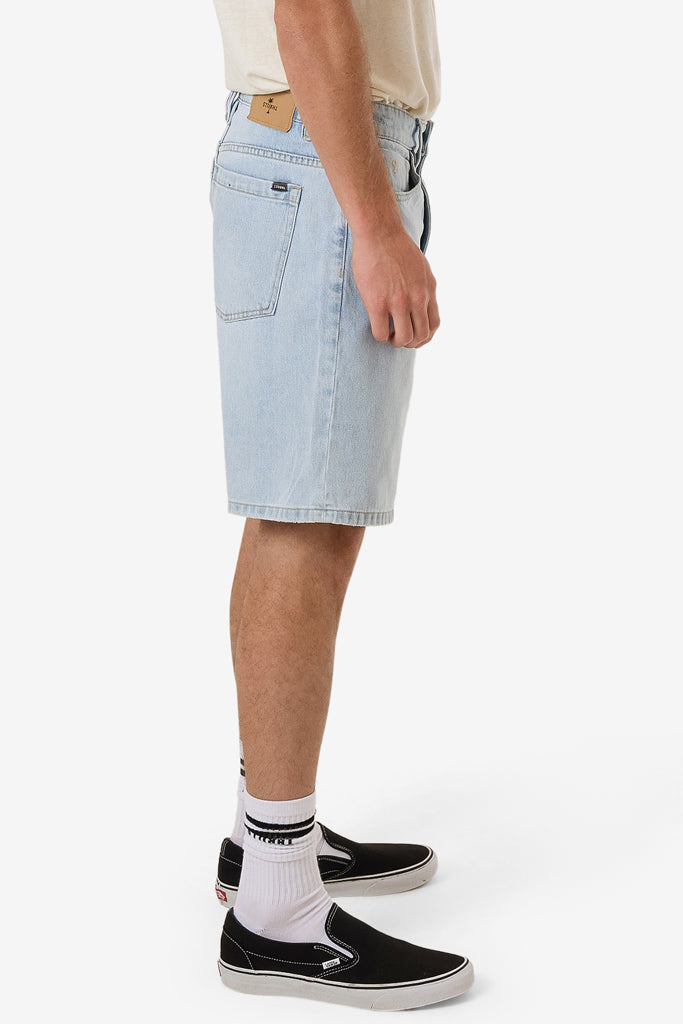 Thrills Slacker Denim Short Ether Blue