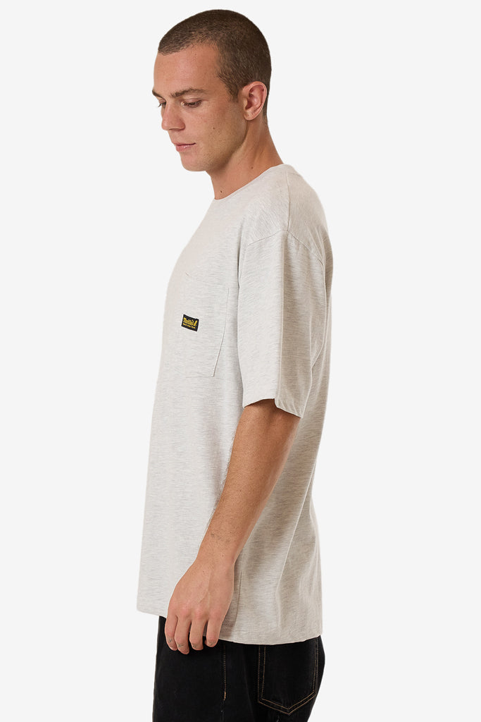 Thrills Thrills Union Oversize Fit Pocket Tee White Marle