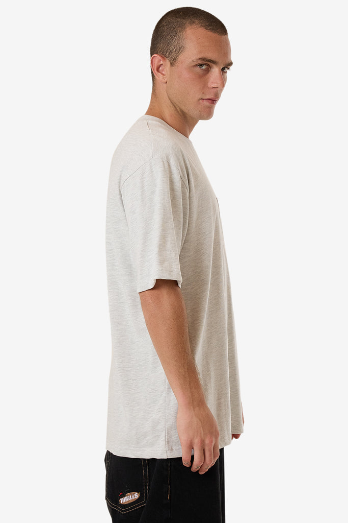 Thrills Thrills Union Oversize Fit Pocket Tee White Marle