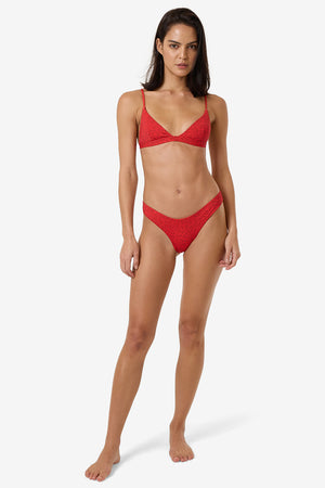 Thrills Zinnia Classic Bikini Bottom Flame Red