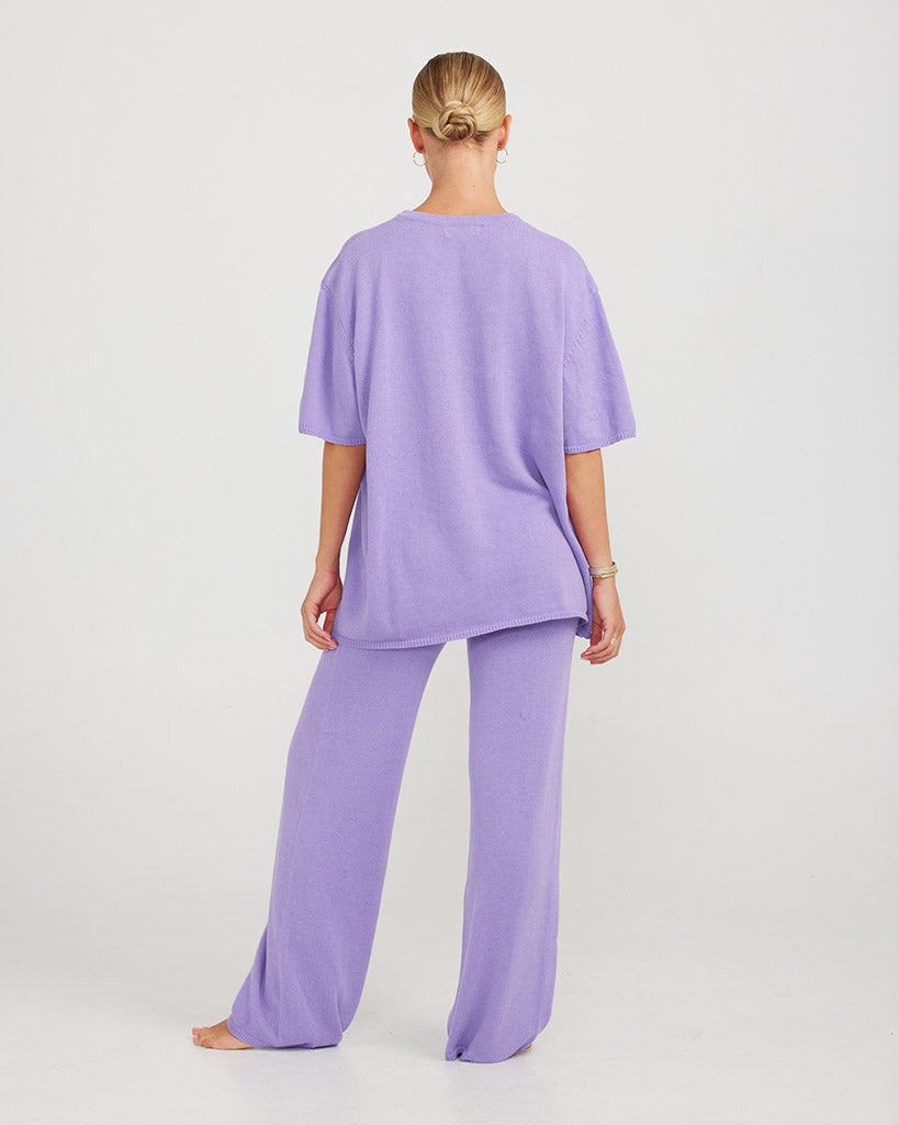 Charlie Holiday Everyday Knit Tee Lilac