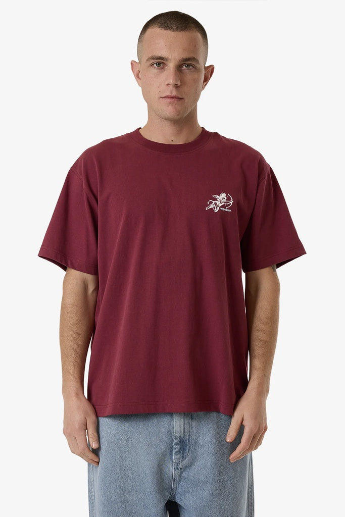 Worship Cherub Tee Wine