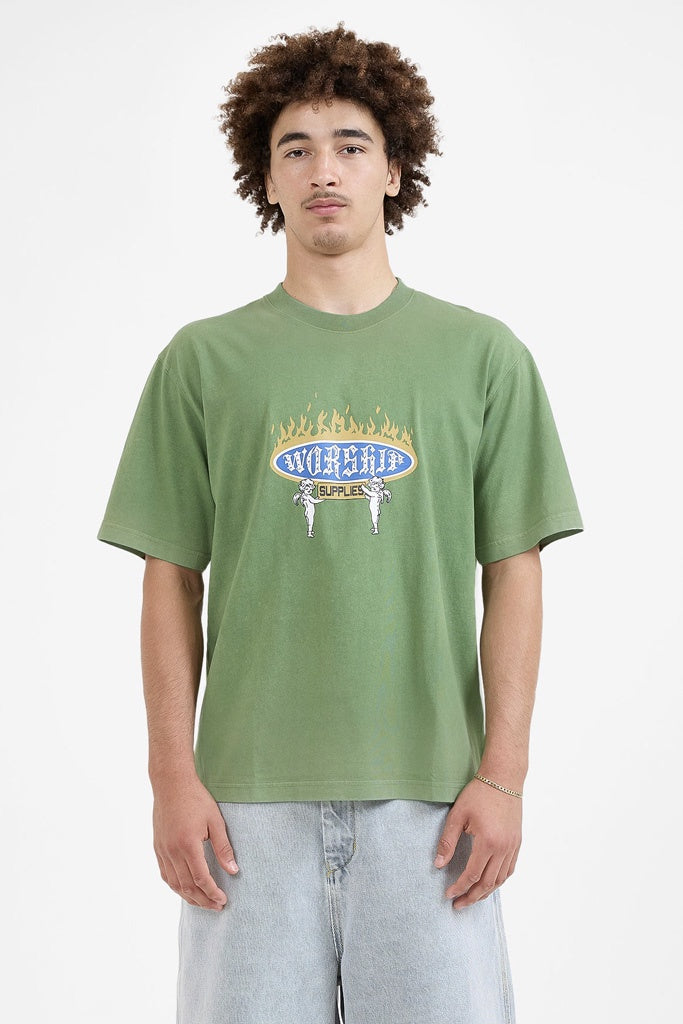 Worship Eternal Tee Artichoke Green