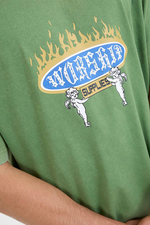 Worship Eternal Tee Artichoke Green