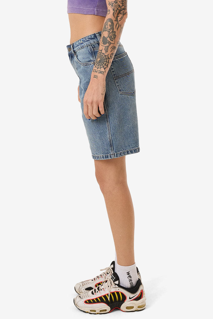 Worship Womens Floater Carpenter Short Storm Blue