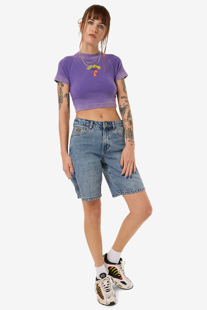 Worship Womens Floater Carpenter Short Storm Blue