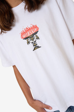 Worship Chalice Tee White