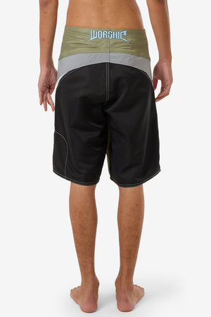 Worship Sourcery  Long Boardshort Total Eclipse