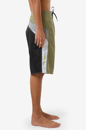 Worship Sourcery  Long Boardshort Total Eclipse