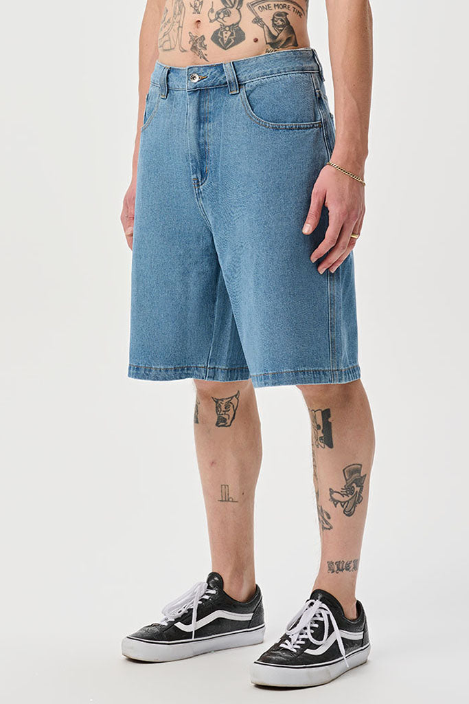 XLARGE Bull Denim 91 Short Mid Blue