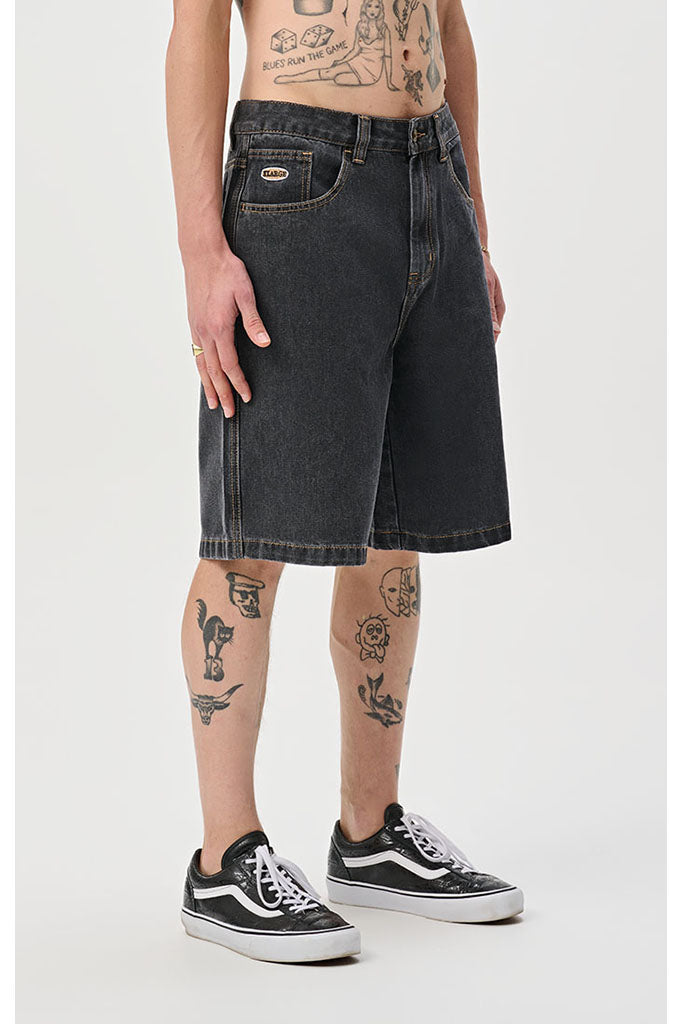 XLARGE Bull Denim 91 Short Washed Black