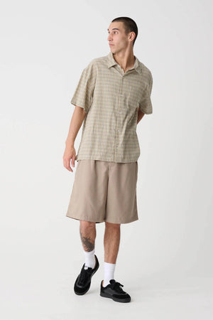 XLARGE Switch Check Ss Shirt Tan