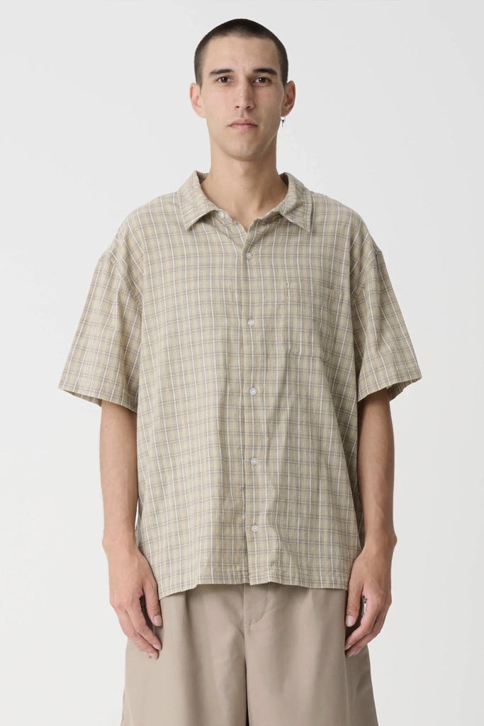 XLARGE Switch Check Ss Shirt Tan