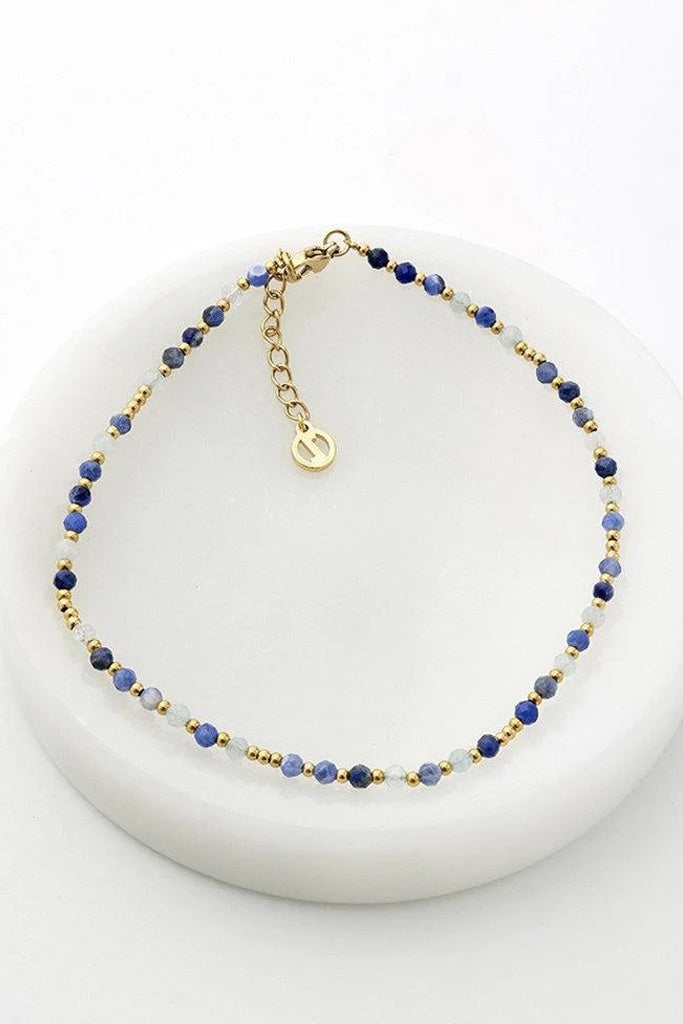 Zafino Eden Anklet - Navy