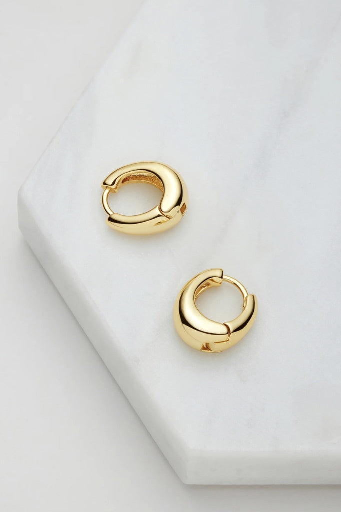 Zafino Steph Earring - Med Gold