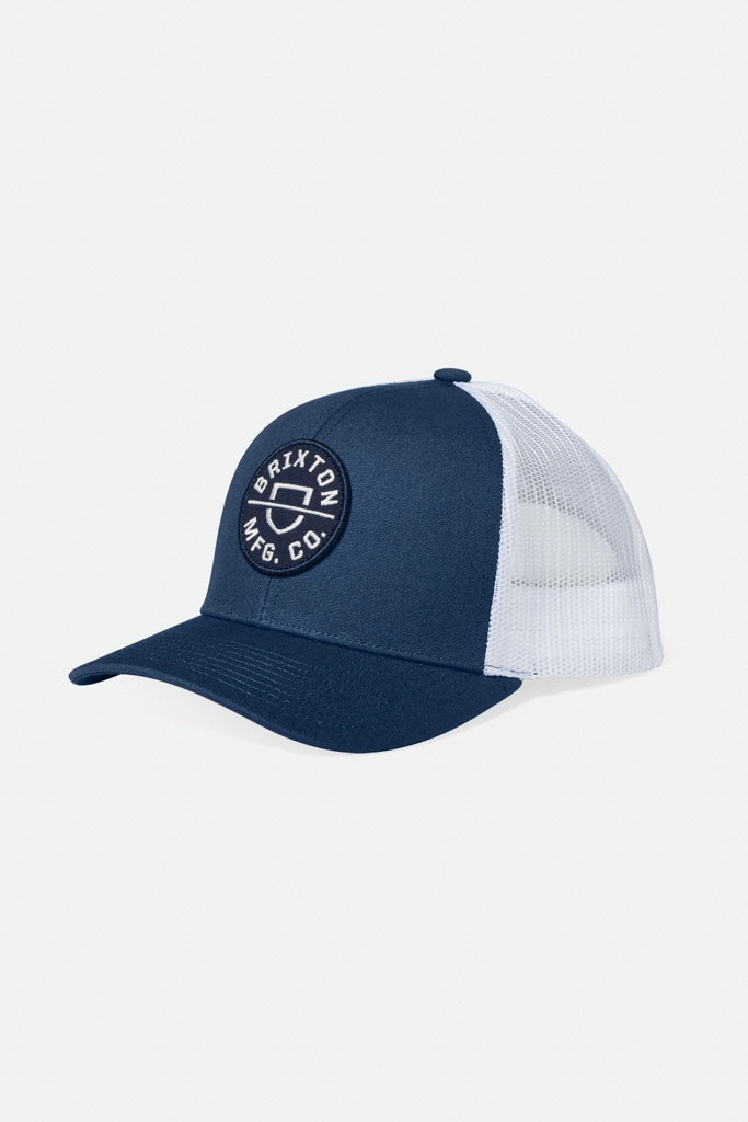 Brixton Crest X MP Mesh Cap Dark Denim  White