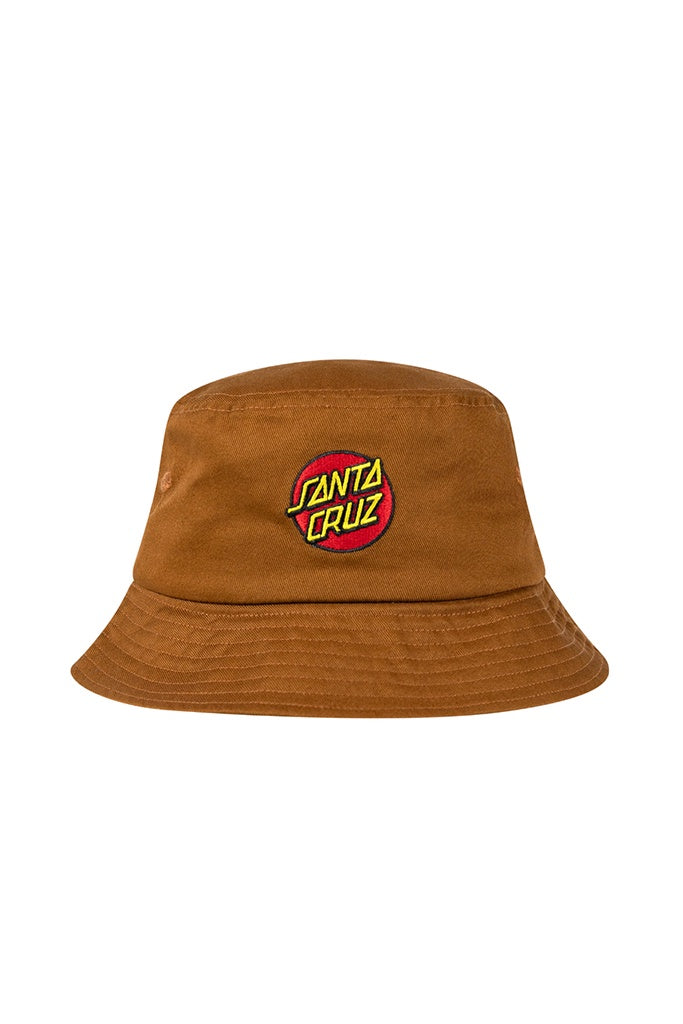 Santa Cruz Classic Dot Patch Bucket Hat Brown