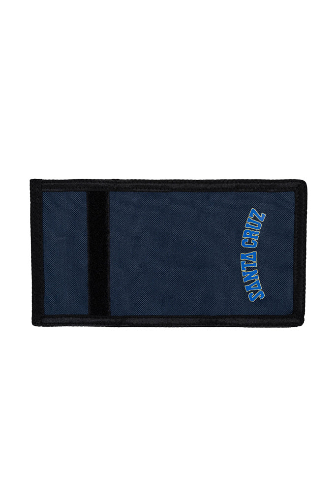 Santa Cruz Collegiate Strip Velcro Wallet Navy