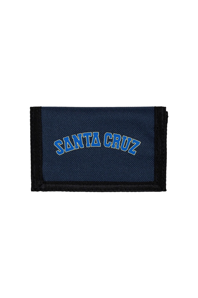 Santa Cruz Collegiate Strip Velcro Wallet Navy