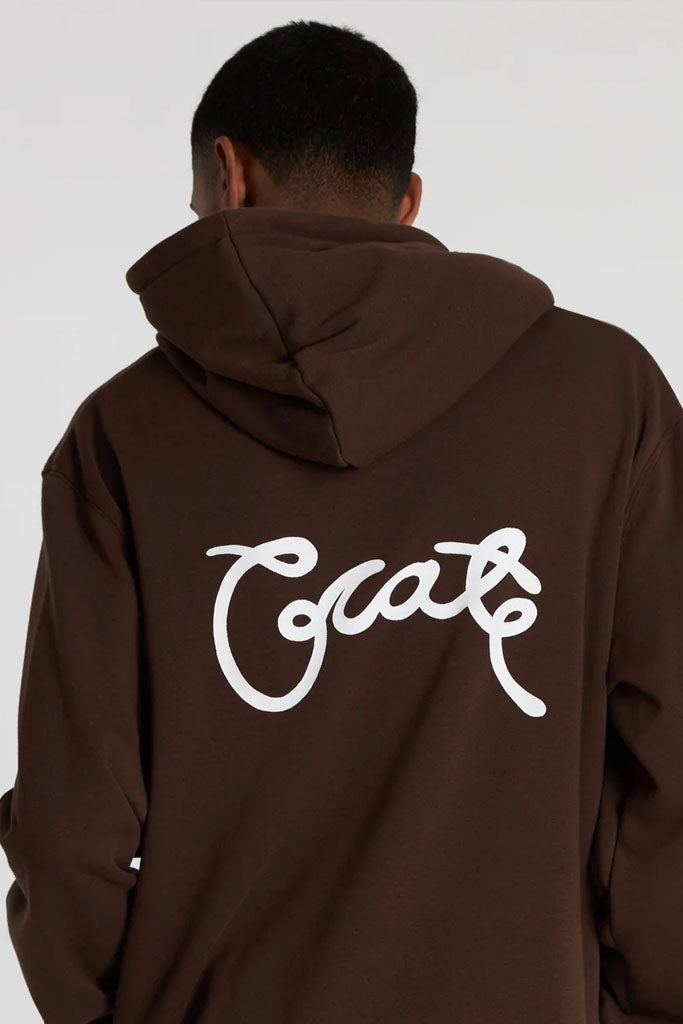 Crate Scripted Superfleece Hoodie Brown