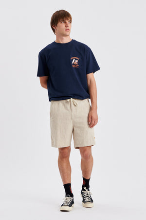 Critical Slide Cruiser Linen Short Ecru