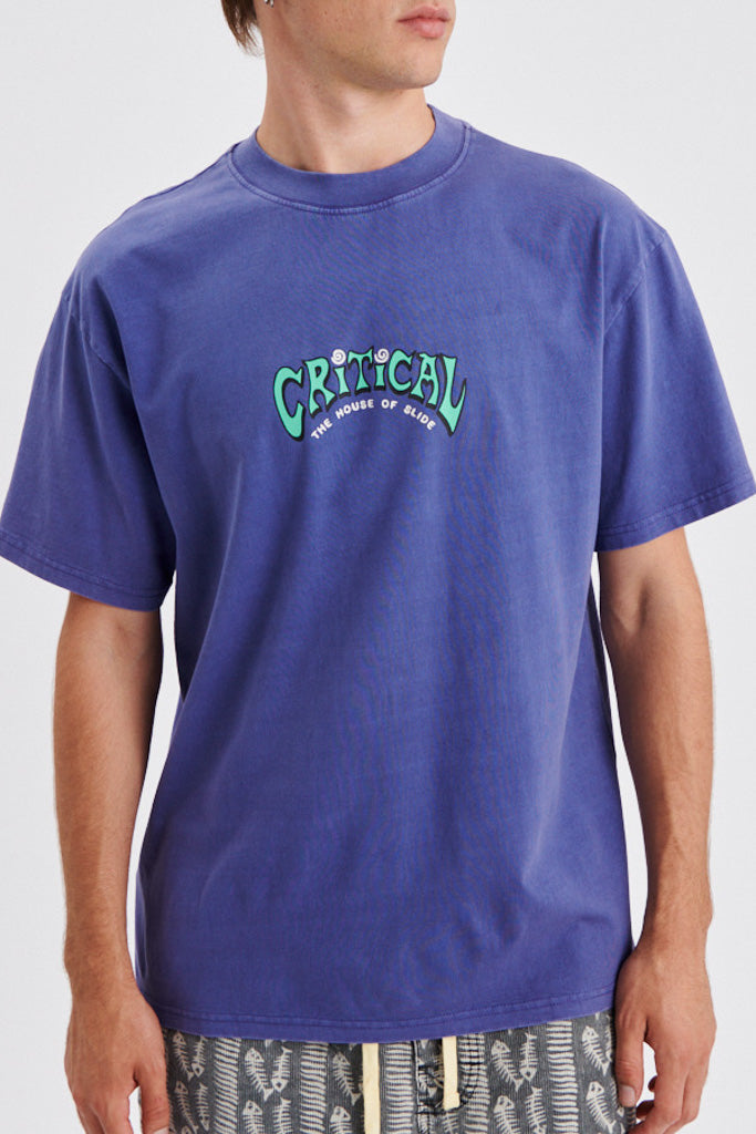 Critical Slide Depths Tee Blueberry