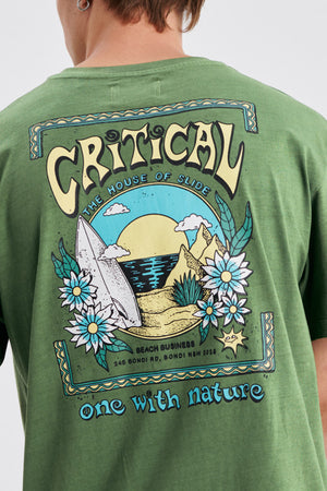 Critical Slide Paradise Tee Mossy