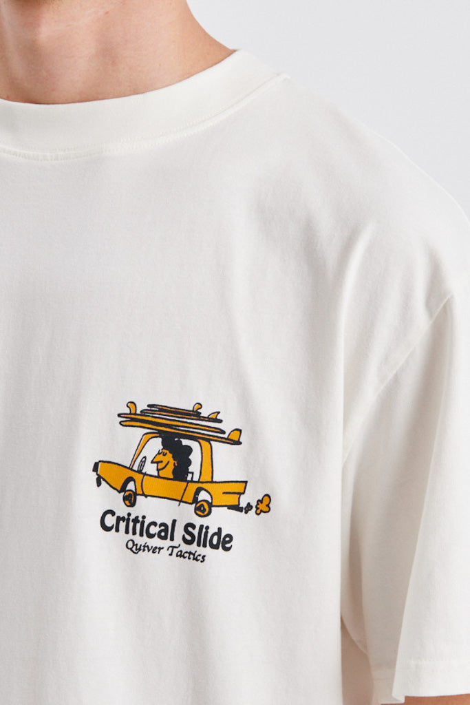 Critical Slide Tactics Tee Vintage White