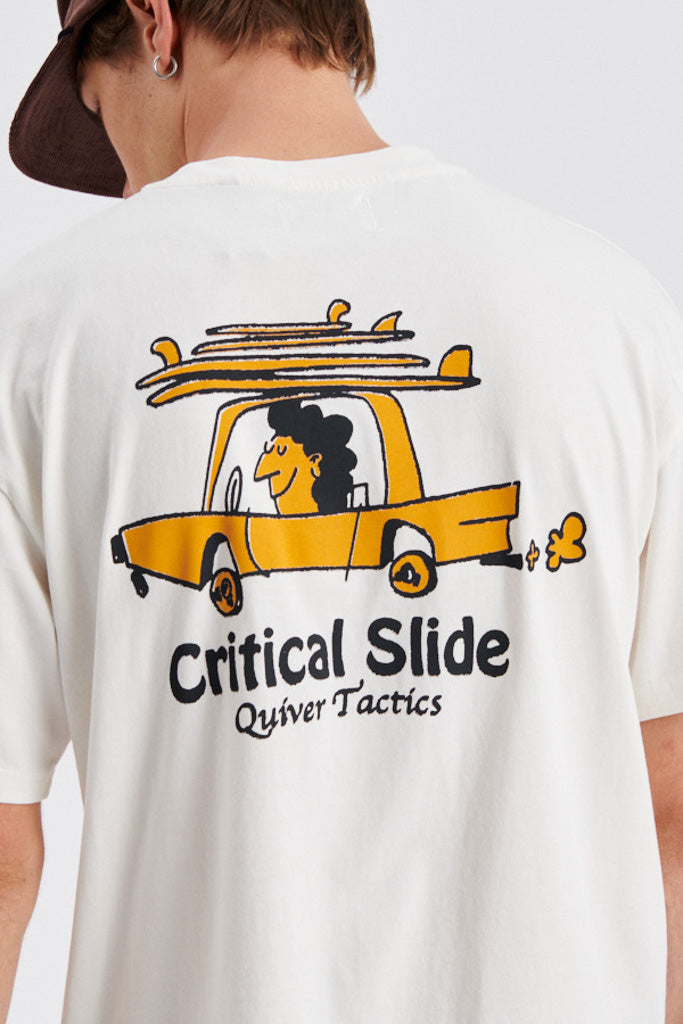 Critical Slide Tactics Tee Vintage White