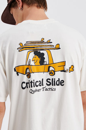 Critical Slide Tactics Tee Vintage White