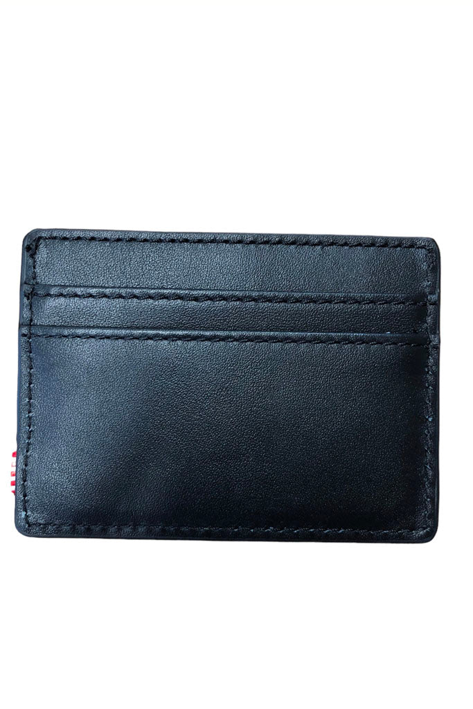 Herschel Charlie Leather Rfid Black