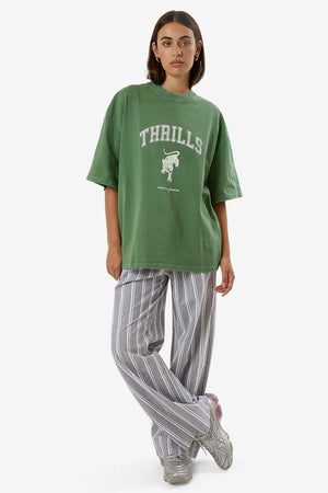 Thrills Hard Knocks Oversized Tee Elm Green Fade