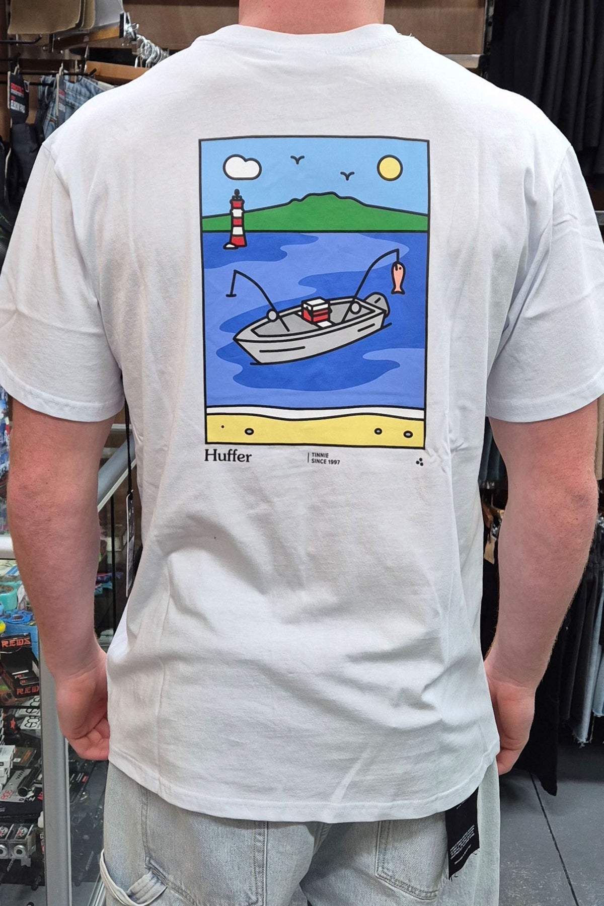 Huffer Sup Tee 190/Tinnie White