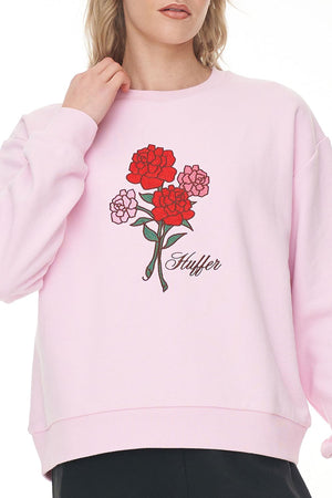 Huffer Slouch Crew 350/Rosy Bunch Blossom