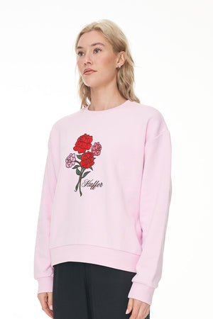 Huffer Slouch Crew 350/Rosy Bunch Blossom